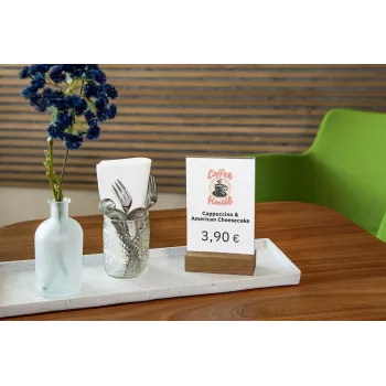 Stovas ženklams Sigel TA252 A6 akrilas ąžuolas ruda skaidrus