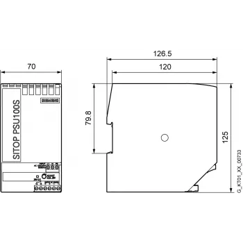 Siemens 6EP1334-2BA20 maitinimo adapteris / keitiklis, vidaus, įvairiaspalvis