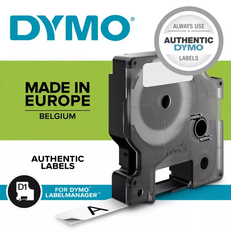 DYMO LabelManager 280 etikečių spausdintuvas | Nešiojamas įkraunamas etikečių spausdintuvas su QWERTY klaviatūra | Įskaitant juodai baltą D1 juostelę (12 mm) | Namams ir biurui