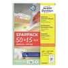 Lipnūs etikečių lapai AVERY L4737REV-65 Balti 6,35x2,96 cm