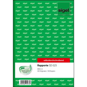 Verslo forma Sigel SD025 Žalia A5 80 lapų