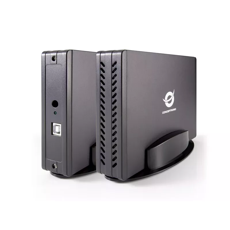 Conceptronic 3,5 colio išorinis kietojo disko dėklas, HDD dėklas, SATA, USB, juodas