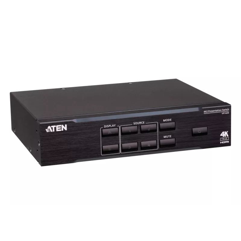ATEN VP1420 4 x 2 True 4K prezentacijų matricinis jungiklis