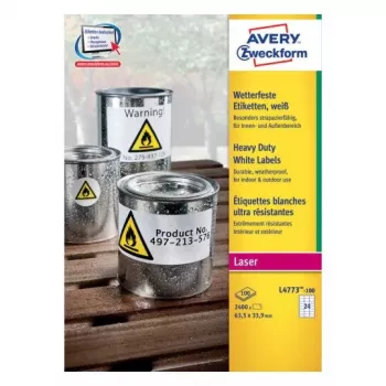 Lipni etiketė Avery L4773-100 suapvalintas stačiakampis