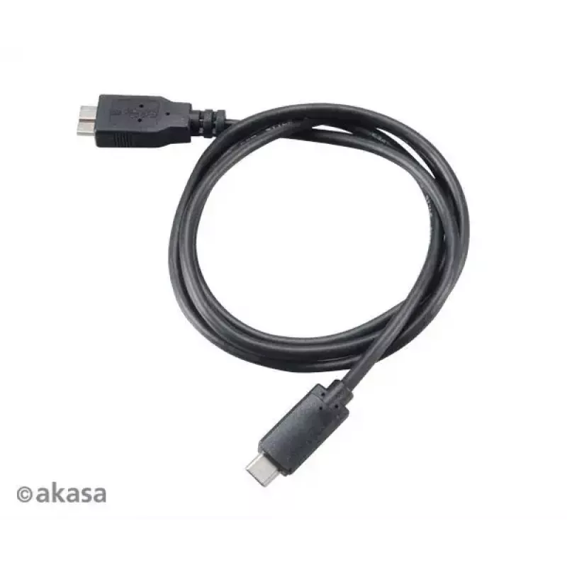 USB laidas Akasa C/micro-B 1m juodas