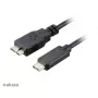 USB laidas Akasa C/micro-B 1m juodas