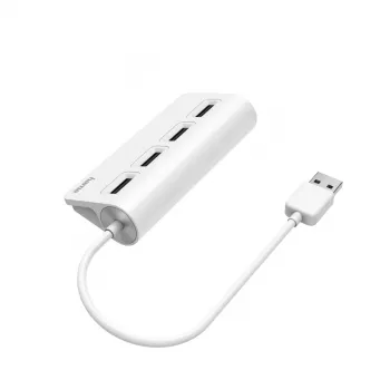 Hama 00200120 USB 2.0 skirstytuvas, 480 Mbit/s, baltas