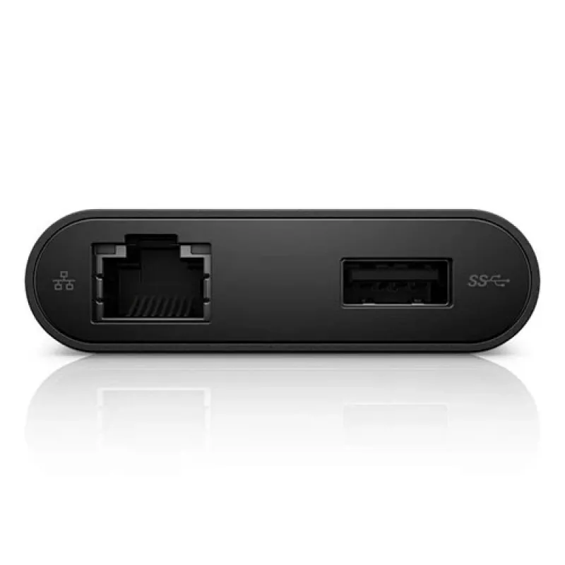 DELL YRPDK USB-C adapteris HDMI/VGA/Ethernet/USB 3.0 juodas