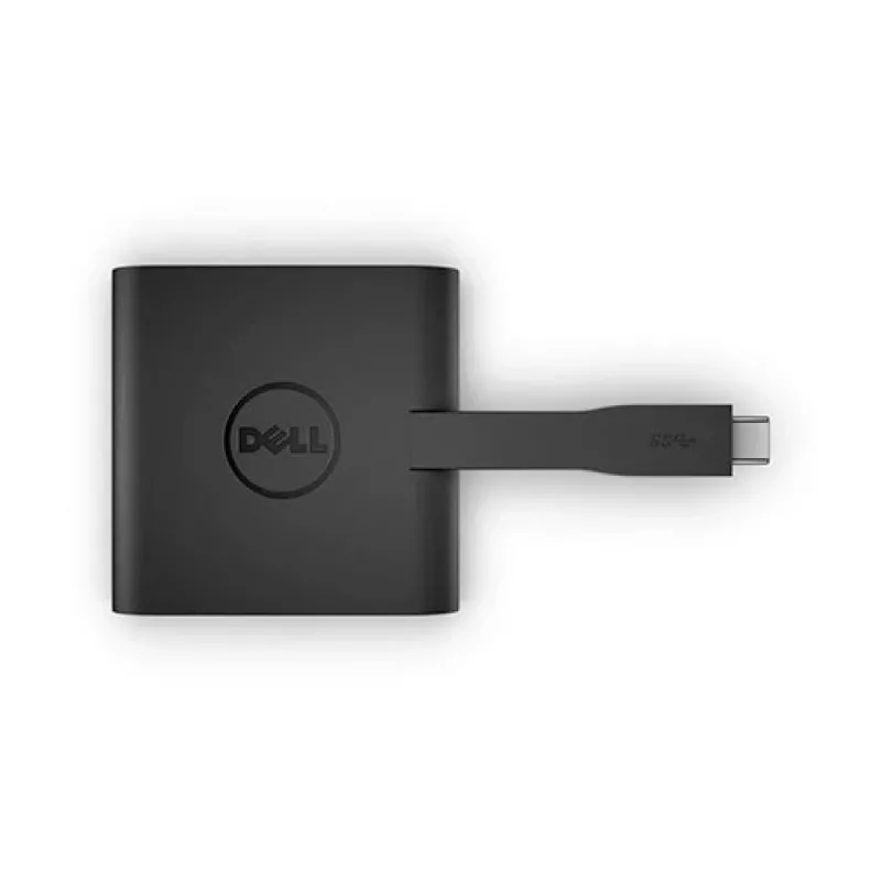 DELL YRPDK USB-C adapteris HDMI/VGA/Ethernet/USB 3.0 juodas