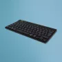 Ergonominė klaviatūra R-Go Tools Compact Break, kompaktiška su pertraukų programine įranga, QWERTY (IT), Bluetooth, juoda