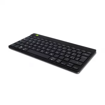Ergonominė klaviatūra R-Go Tools Compact Break, kompaktiška su pertraukų programine įranga, QWERTY (IT), Bluetooth, juoda