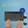 Ergonominė klaviatūra R-Go Tools Compact Break, kompaktiška su pertraukų programine įranga, QWERTY (IT), Bluetooth, juoda