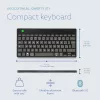 Ergonominė klaviatūra R-Go Tools Compact Break, kompaktiška su pertraukų programine įranga, QWERTY (IT), Bluetooth, juoda