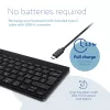Ergonominė klaviatūra R-Go Tools Compact Break, kompaktiška su pertraukų programine įranga, QWERTY (IT), Bluetooth, juoda