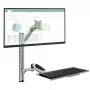 Techly ICA-PLW 02 monitorio laikiklis / stovas 68.6 cm (27 col.) sieninis sidabrinis