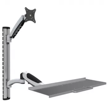 Techly ICA-PLW 02 monitorio laikiklis / stovas 68.6 cm (27 col.) sieninis sidabrinis