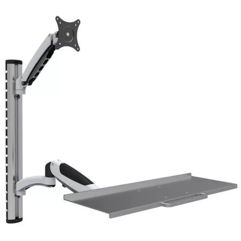 Techly ICA-PLW 02 monitorio laikiklis / stovas 68.6 cm (27 col.) sieninis sidabrinis