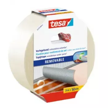 Lipni juosta Tesa 55735-00014-11, polipropilenas (PP) balta, 25 m × 50 mm, skirta žymėjimui patalpose