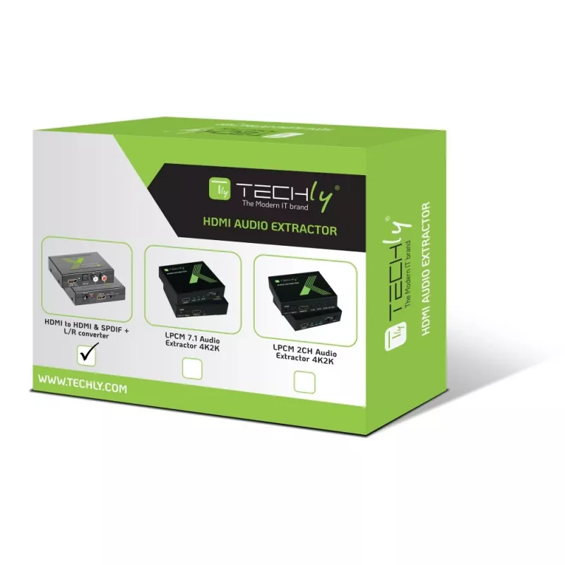 Techly garso ištraukiklis HDMI SPDIF + RCA R/L IDATA HDMI-EA, 5 V, 77 mm, 64 mm, 23 mm, 351 g