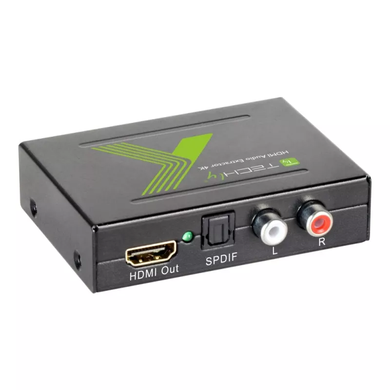 Techly garso ištraukiklis HDMI SPDIF + RCA R/L IDATA HDMI-EA, 5 V, 77 mm, 64 mm, 23 mm, 351 g