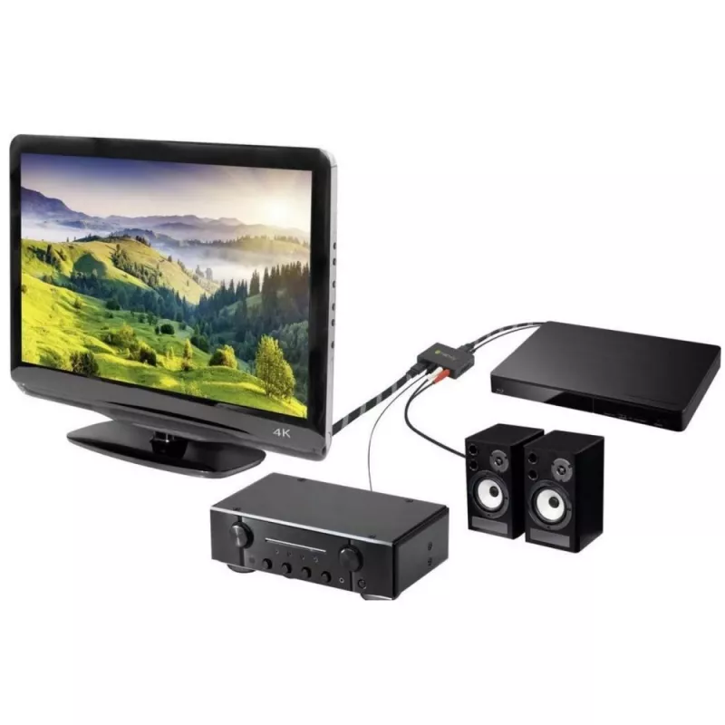 Techly garso ištraukiklis HDMI SPDIF + RCA R/L IDATA HDMI-EA, 5 V, 77 mm, 64 mm, 23 mm, 351 g