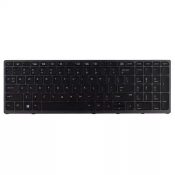 HP atsarginė nešiojamojo kompiuterio klaviatūra su foniniu apšvietimu