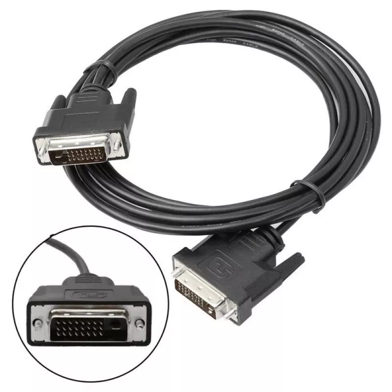 Techly DVI-D kabelis monitoriui, 3 m, Dual Link, vyriškas/vyriškas, ICOC DVI-8130