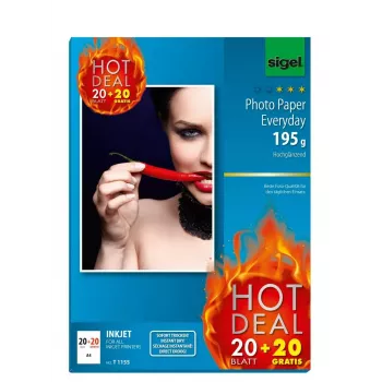 Foto popierius A4 Sigel T1155 aukšto blizgesio