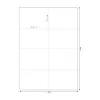 Lipnūs etikečių lapai MediaRange MRINK145, 105x74 mm, 400 vnt., balti