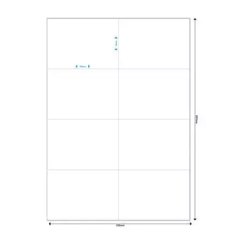 Lipnūs etikečių lapai MediaRange MRINK145, 105x74 mm, 400 vnt., balti