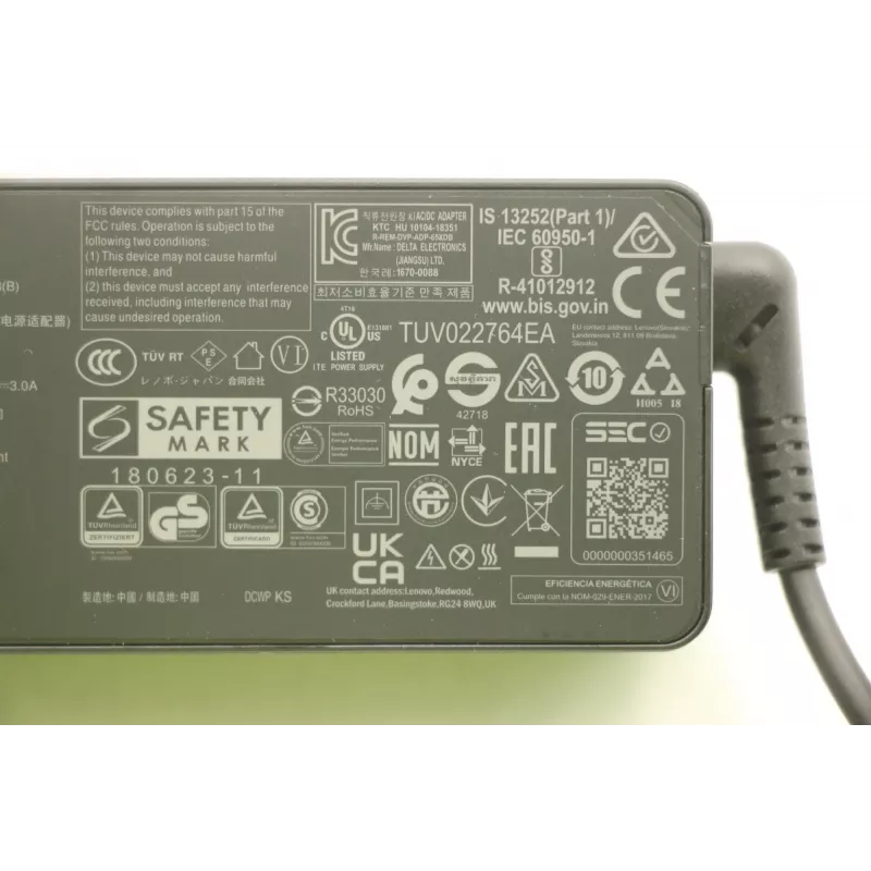 Lenovo 5A10W86302 maitinimo adapteris / keitiklis, 65 W, juodas