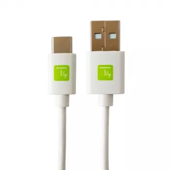 Techly ICOC MUSB20-CMAM20TW USB laidas USB 2.0 2 m USB A USB C Baltas