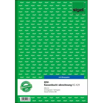 Užrašų knygelė Sigel KG429 A4 50 lapų žalia balta