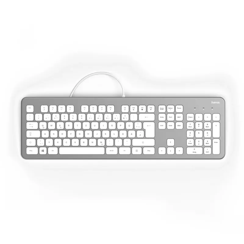 Hama KC-700 klaviatūra, USB, QWERTZ vokiška, juoda (00182651)