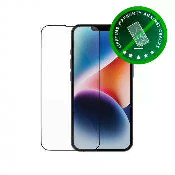 dbramante1928 Eco-Shield apsauginis stiklas iPhone 13 / 13 Pro / 14 juodas kraštas