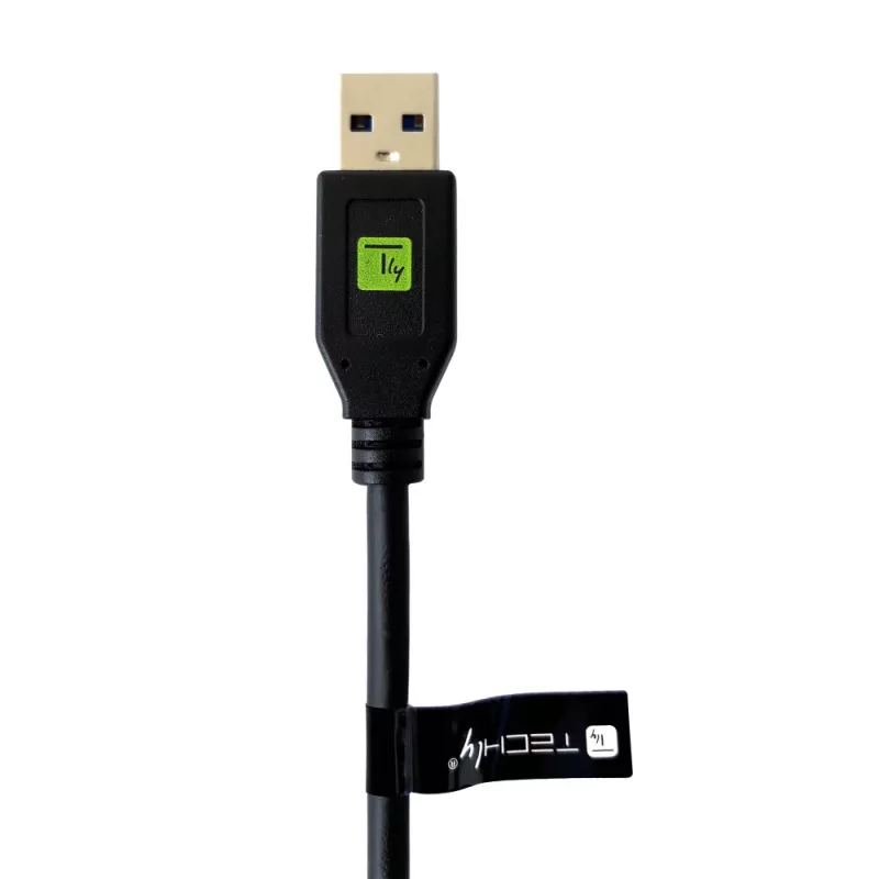 Techly ICOC MUSB312-CMAM05T USB laidas USB 3.2 Gen 1 (3.1 Gen 1) 0,5 m USB A USB C juodas