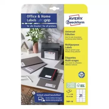 Lipnūs etikečių lapai spausdintuvui Avery 3481-10