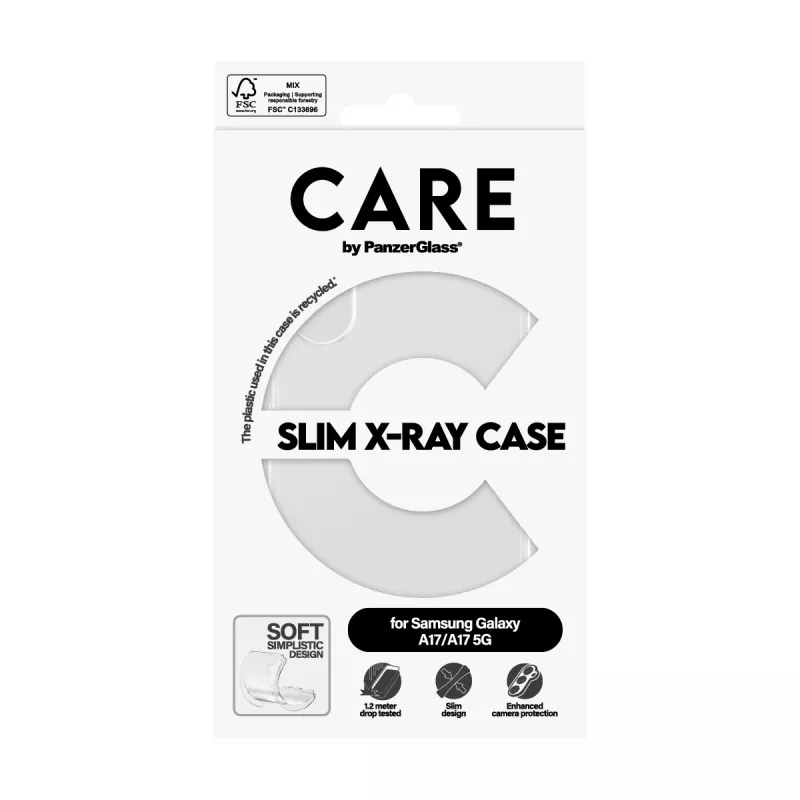 Apsauginis dėklas telefonui PanzerGlass CARE Skaidrus X-Ray Soft Basic, skirtas Samsung Galaxy (CR73372)