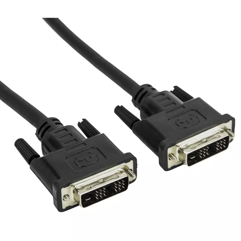 Techly DVI-D laidas monitoriui, 1,8 m, vyriškas/vyriškas, Single Link (ICOC DVI-8000)