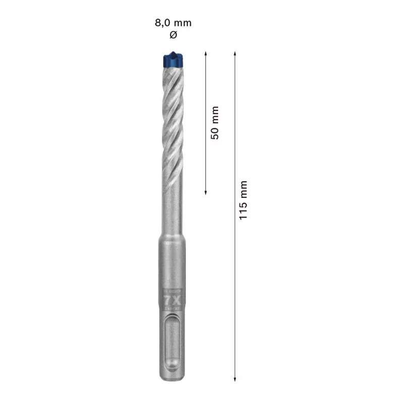 Gręžtuvas Bosch SDS plus-7X 8 mm 115 mm