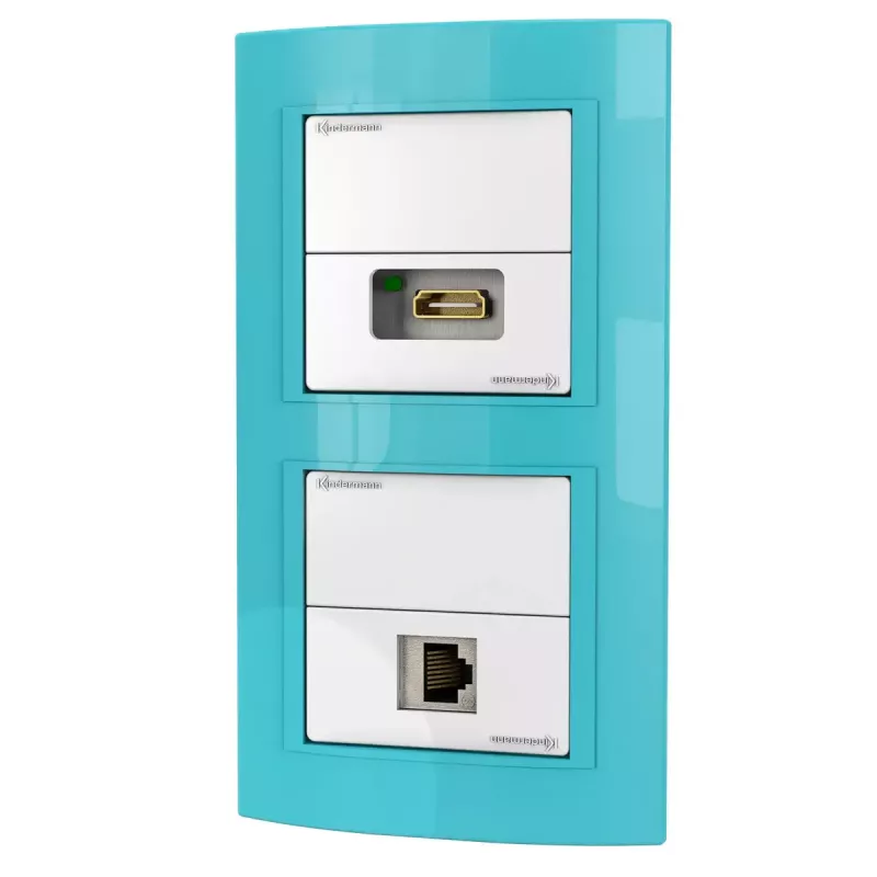 Kombinuotas lizdas RJ-45 + HDMI Kindermann 7456 000 544