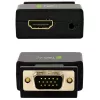 Techly Mini keitiklis VGA su garsu į HDMI IDATA VGA-HDMINI