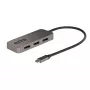 StarTech.com 3 prievadų USB-C kelių monitorių adapteris, USB Type-C į 3x DisplayPort 1.4 MST šakotuvas, trigubas 4K 60Hz nešiojamojo kompiuterio ekrano plėtinys / skirstytuvas, HDR, ilgas įmontuotas kabelis – tik Windows