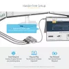 StarTech.com 3 prievadų USB-C kelių monitorių adapteris, USB Type-C į 3x DisplayPort 1.4 MST šakotuvas, trigubas 4K 60Hz nešiojamojo kompiuterio ekrano plėtinys / skirstytuvas, HDR, ilgas įmontuotas kabelis – tik Windows