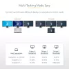 StarTech.com 3 prievadų USB-C kelių monitorių adapteris, USB Type-C į 3x DisplayPort 1.4 MST šakotuvas, trigubas 4K 60Hz nešiojamojo kompiuterio ekrano plėtinys / skirstytuvas, HDR, ilgas įmontuotas kabelis – tik Windows