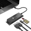 Techly IADAP-USBC-935 belaidė stotelė / USB šakotuvas, USB 3.2 Gen 1 (3.1 Gen 1) Type-C, juoda