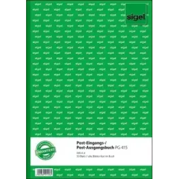 Užrašų knyga Sigel PG415 A4 50 lapų žalia balta