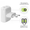 Sieninis įkroviklis d bramante re-charge Pro EU Flat 2×USB-C 20W Baltas (vidaus patalpoms)