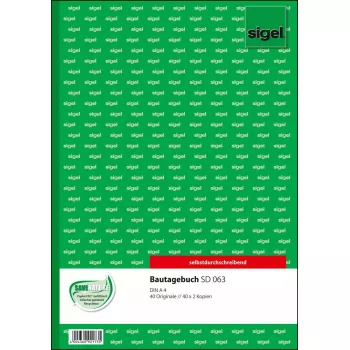 Verslo forma Sigel SD063 Žalia A4 120 lapų