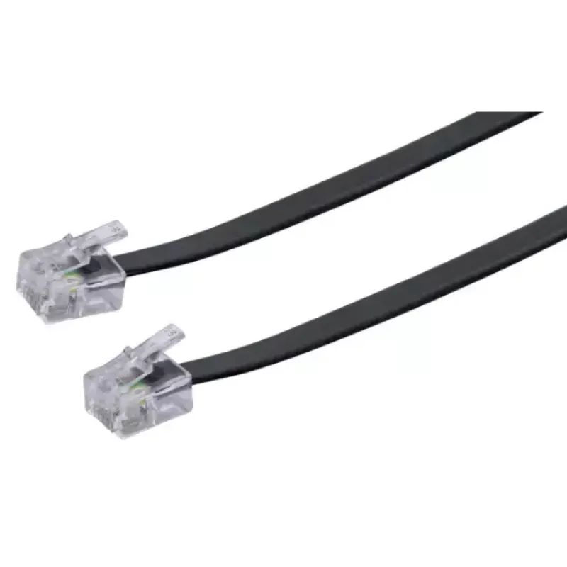 Telefono kabelis Schwaiger 6,0 m RJ-11 – RJ-11 juodas